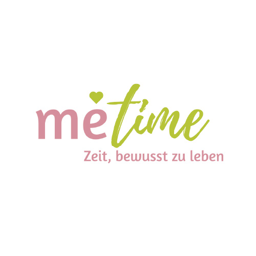 Logo: metime – Zeit, bewusst zu leben