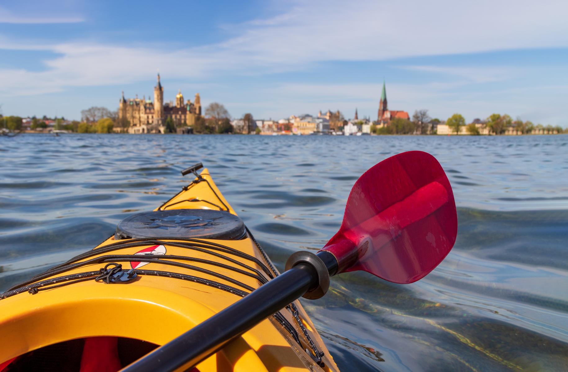 Kajaktour um das Schweriner Schloss